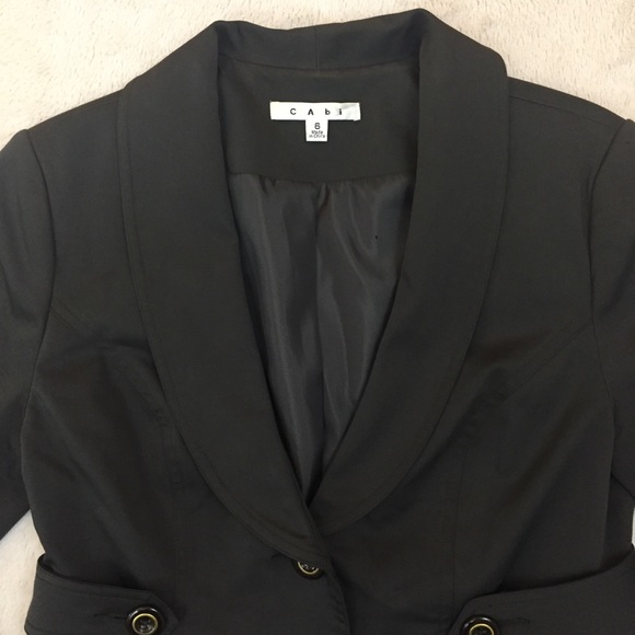 CAbi Work It Jacket 769 size 6 Charcoal Gray - Picture 2 of 8